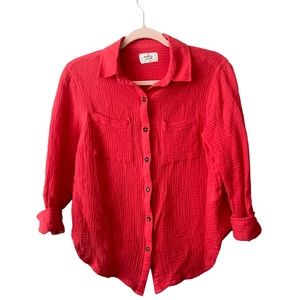 Marine Layer Gauzy Cotton Button up Size XS